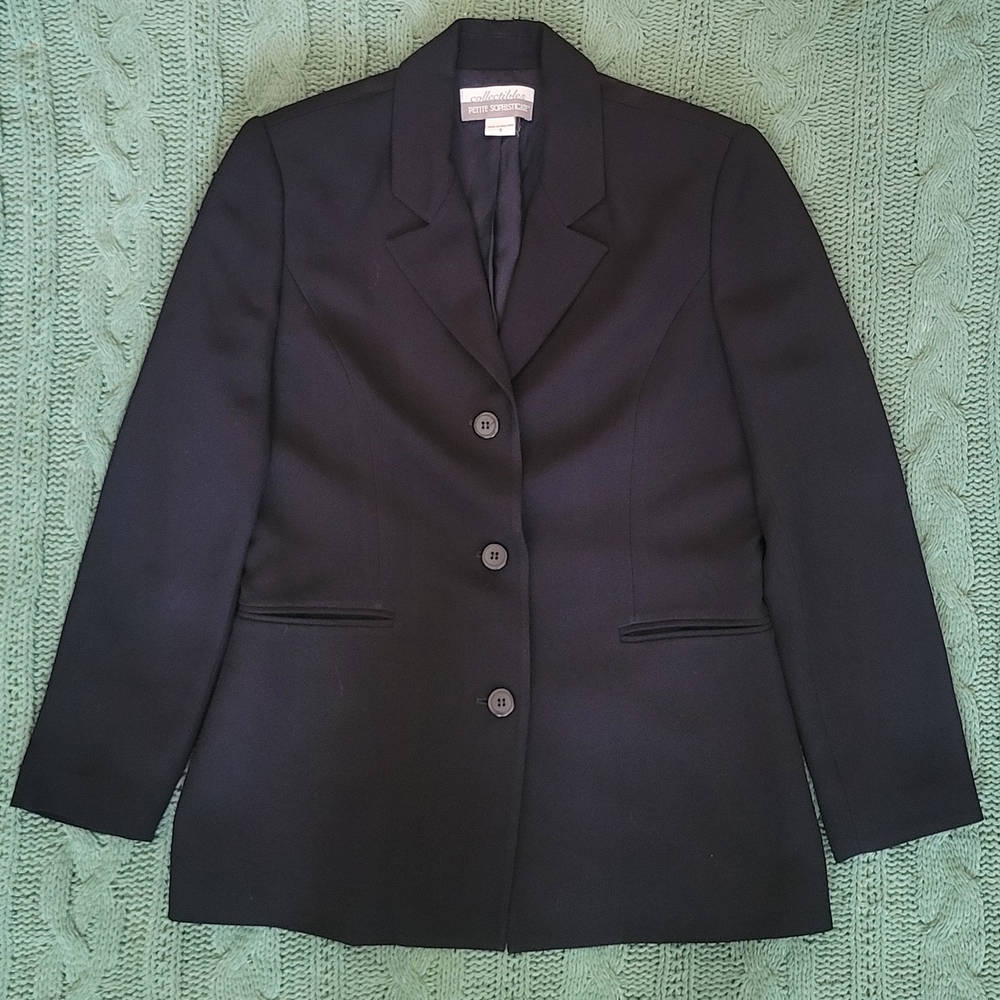 Petite Sophisticate Collectibles Classic Black Suit Jacket
